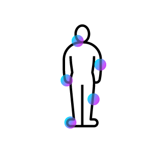 Icon showing generalized dystonia
