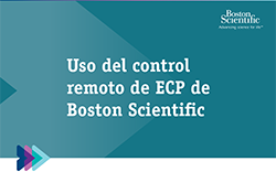 Folleto sobre el uso del control remoto de la ECP