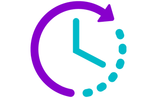Icono de período de respuesta ("tiempo en ON")