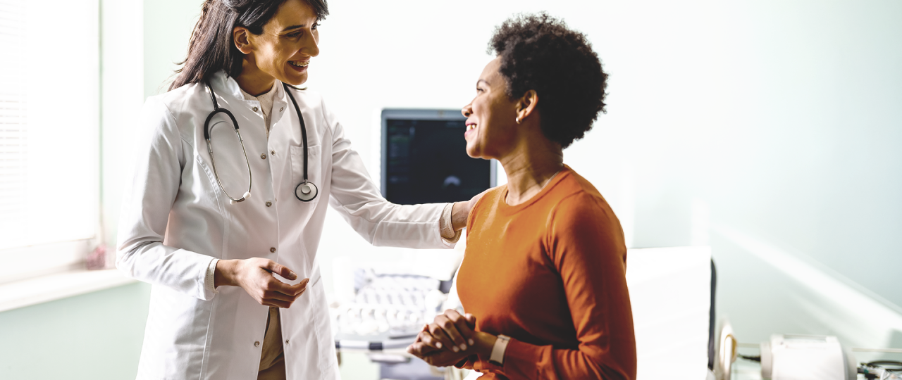 Young doctor explains the simple path to deep brain stimulation (DBS) to a patient